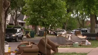 How to safely dispose items destroyed in floods.