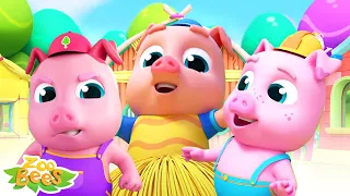 Three Little Pigs Story | English Stories for Babies | Pretend & Play | Nursery Rhymes Cartoon Songs