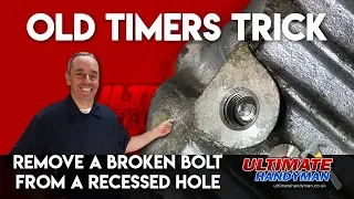 How to remove a broken bolt in a deep hole | remove broken bolt in recessed hole