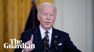 Biden announces sanctions over 'Russian invasion'