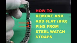 REMOVE AND ADD LINKS FROM FLAT PIN WATCH STRAPS (Seiko style bracelets)