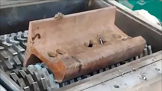 Train track vs. shearing machine, the result is shocking