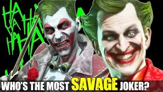 Which JOKER has the Most Savage Roasts - MK 11 or Injustice 2? ( Intro Dialogues )