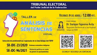 Taller de Análisis de Sentencias Virtual - 09/04/2021 - TEPJF