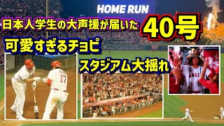 40号‼️ 学生達の大歓声が届いた！スタジアム大揺れのホームラン【現地映像】8/3vsマリナーズ ShoheiOhtani Homerun Angels