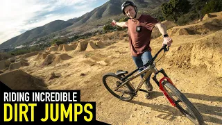 RIDING INCREDIBLE DIRT JUMPS ON MY HARDTAIL MTB WAS SO GOOD!!