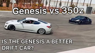 350z VS GENESIS COUPE!! WHAT DRIFTS BETTER??