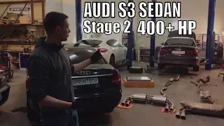 Audi S3 Sedan Stage2 400+лс, cобираем и тестируем.