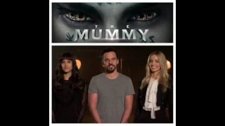 The Mummy cast with a message for the movie goers