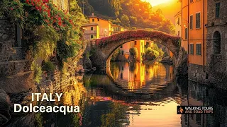 Dolceacqua 🇮🇹 Relaxing Walks in Italy - A Beautiful Italian Village Tour - 4k video