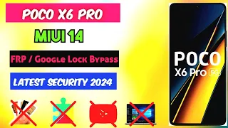 POCO X6 Pro MIUI 14 FRP Bypass without PC | All Xiaomi POCO REDMI MIUI 14 Google Lock Bypass #frpby