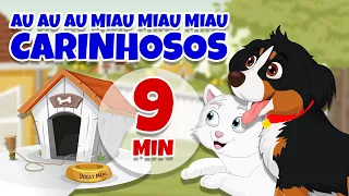 Au Au Au Miau Miau Miau Carinhosos - Giramille 9 min | Desenho Animado Musical