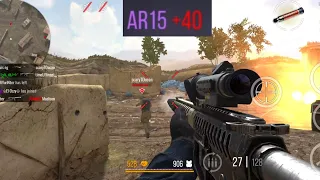 Modern Strike Online, Death match AR15 gameplay in Afghanistan (1.49)