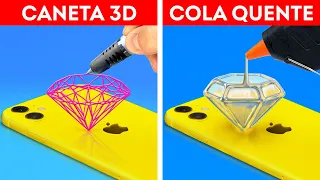 CANETA 3D vs COLA QUENTE | Artesanatos Épicos Que Lhe Deixarão Impressionado✨