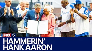 Atlanta Braves honor Hank Aaron's 715th home run on 50th anniversary | FOX 5 News