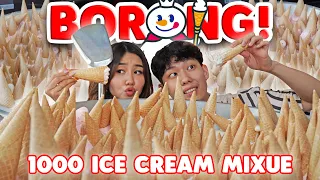 MUKBANG RIBUAN ES KRIM MIXUE?! LANGSUNG DI GEPREK!! DINGIN BEKU!