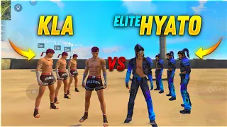 Elite Hyato vs Kla Factory Challange | 4 vs 4 who will win ? |10,000 Diamond challange - free fire