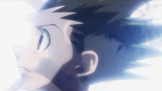 Killua and gon saying goodbye to each other 😭