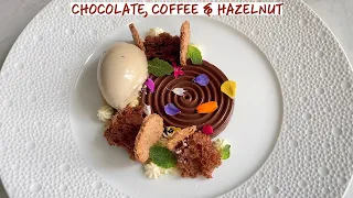 Michelin Star Chocolate, Coffee and Hazelnut Dessert - Fine Dining Pastry Recipe