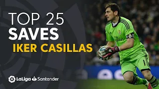 TOP 25 SAVES Iker Casillas in LaLiga Santander