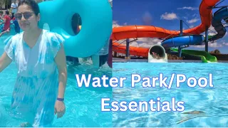 Water Park Essentials🏊‍♂️/Things To Carry To A Water Park/Theme Park Essentials/chi & chi vlogs