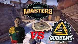 Bymas POV (mouz) vs GODSENT / inferno / 25-14  / DreamHack Masters Winter 2020