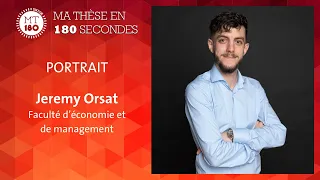 Portrait de Jeremy Orsat, finaliste du concours ⏳ MT180 UNIGE 2022