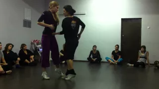 Tango technique, TTC Dana Frigoli y Sara Westin. Импровизация в технике ТТС,