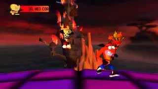 Crash Bandicoot (PS1) walkthrough - FINAL BOSS - Dr. Neo Cortex