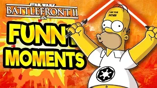 Star Wars Battlefront 2 Funny Moments Montage [FUNTAGE] #23 - Simpsons Special!