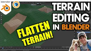 Modeling Terrain in Blender - How to FLATTEN TERRAIN!