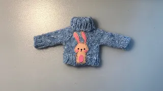 Вяжем свитер для куклы