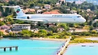 CORFU - ONE OF THE MOST SPECTACULAR AIRPORT IN THE WORLD - SUMMER 2022