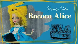 Custom Rococo Alice in Wonderland OOAK Doll Repaint and Costume Making