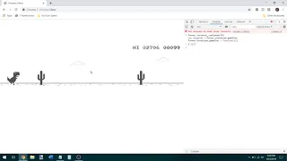 Google Chrome Dinosaur Game INVINCIBILITY Script (Unlimited High Score) Super Easy