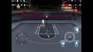 NBA 2K22 Mobile Blacktop Between the legs dunk