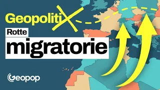 La spiegazione delle rotte migratorie dall’Africa all’Italia attraverso una mappa e i dati ufficiali