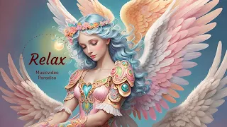 Lounge, Relaxing Music Video, Fantasie, Flowers and Angels, in Watercolor, Pictures