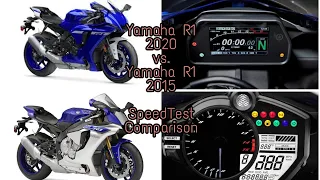 Yamaha R1 2020 Vs. Yamaha R1 2015: SpeedTest Comparison