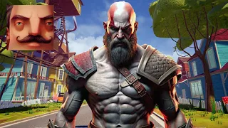 Hello Neighbor - My New Neighbor God of War Ragnarök Big Kratos History Gameplay Walkthrough