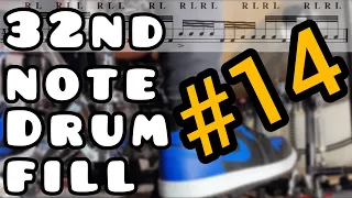 32nd note Drum fill #14 | Drum Lesson - Ariel Kasif