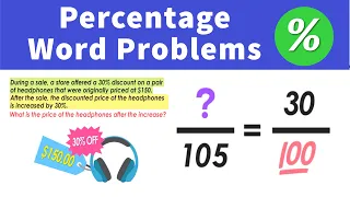 How to Solve Percentage Word Problems
