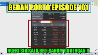 ✍ Bedah portofolio saham Episode 101 - Ngeri sih gorengan BCIP CPIN DEWA GZCO IKAN JPFA LUCK WINS