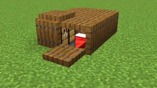 how to make smallest house in minecraft #7