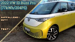 Auffallend! Aber auch GUT? 2022 Volkswagen ID.Buzz Pro (77kWh/204PS) Test! [POV]