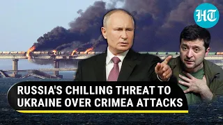 'Won't Spare You': Putin's Chilling Threat To Ukraine & Zelensky Over Crimea Bridge Attacks