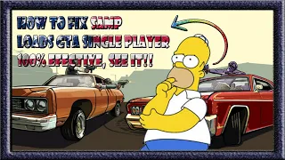 ▶️ HOW TO FIX SAMP LOADS GTA SINGLE PLAYER 100% EFECTIVE, SEE IT!!  GTA SAMP ISSUES  NORMAL GAME