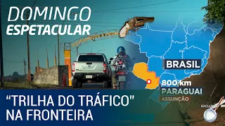 Repórteres vão até a “trilha do tráfico” na fronteira entre Brasil e Paraguai