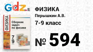 № 594 - Физика 7-9 класс Пёрышкин сборник задач