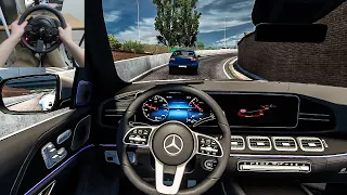 Euro Truck Simulator 2 - Mercedes Benz GLS Class [Steering Wheel Gameplay]